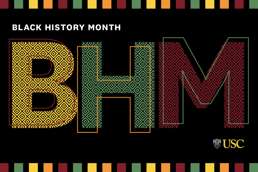 USC's Black History Month logo